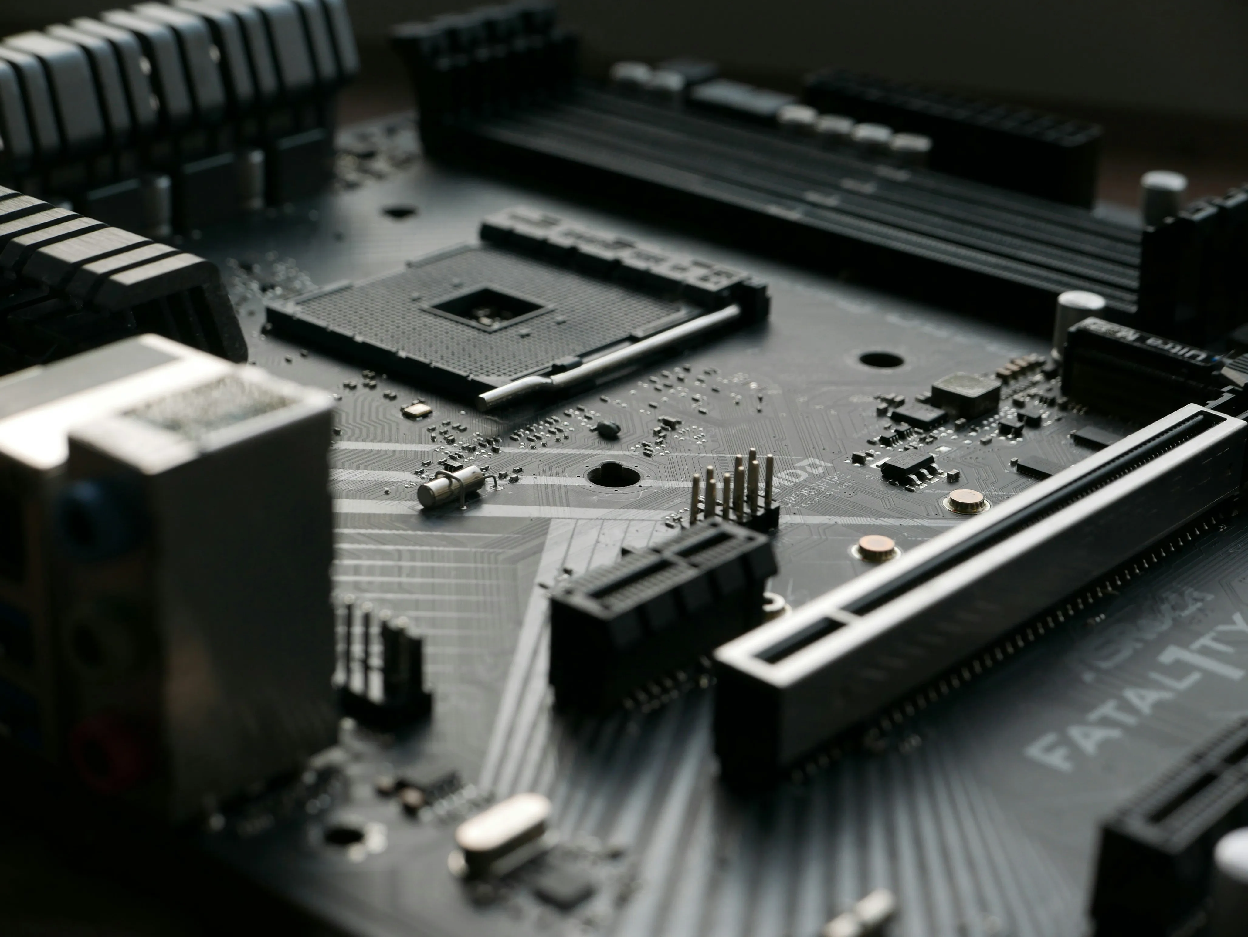 High-tech computer circuit board background
