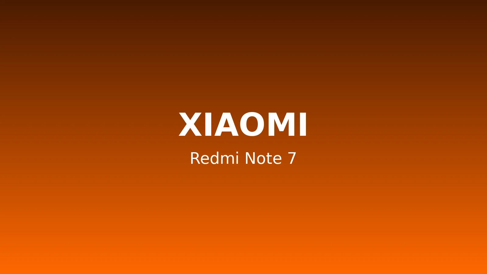 Redmi Note 7