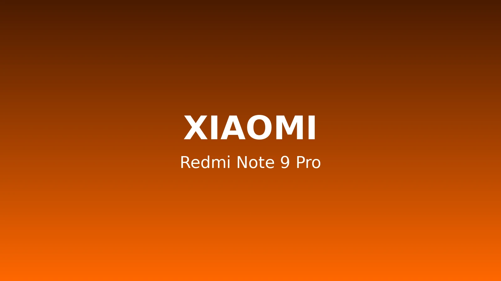 Redmi Note 9 Pro