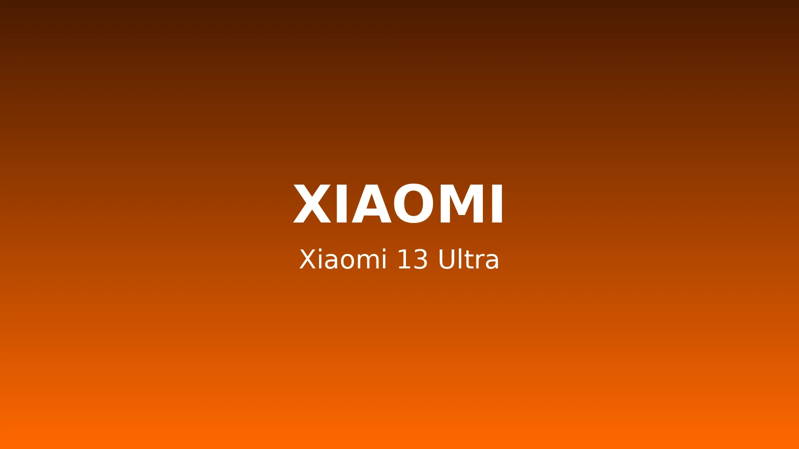 Xiaomi 13 Ultra