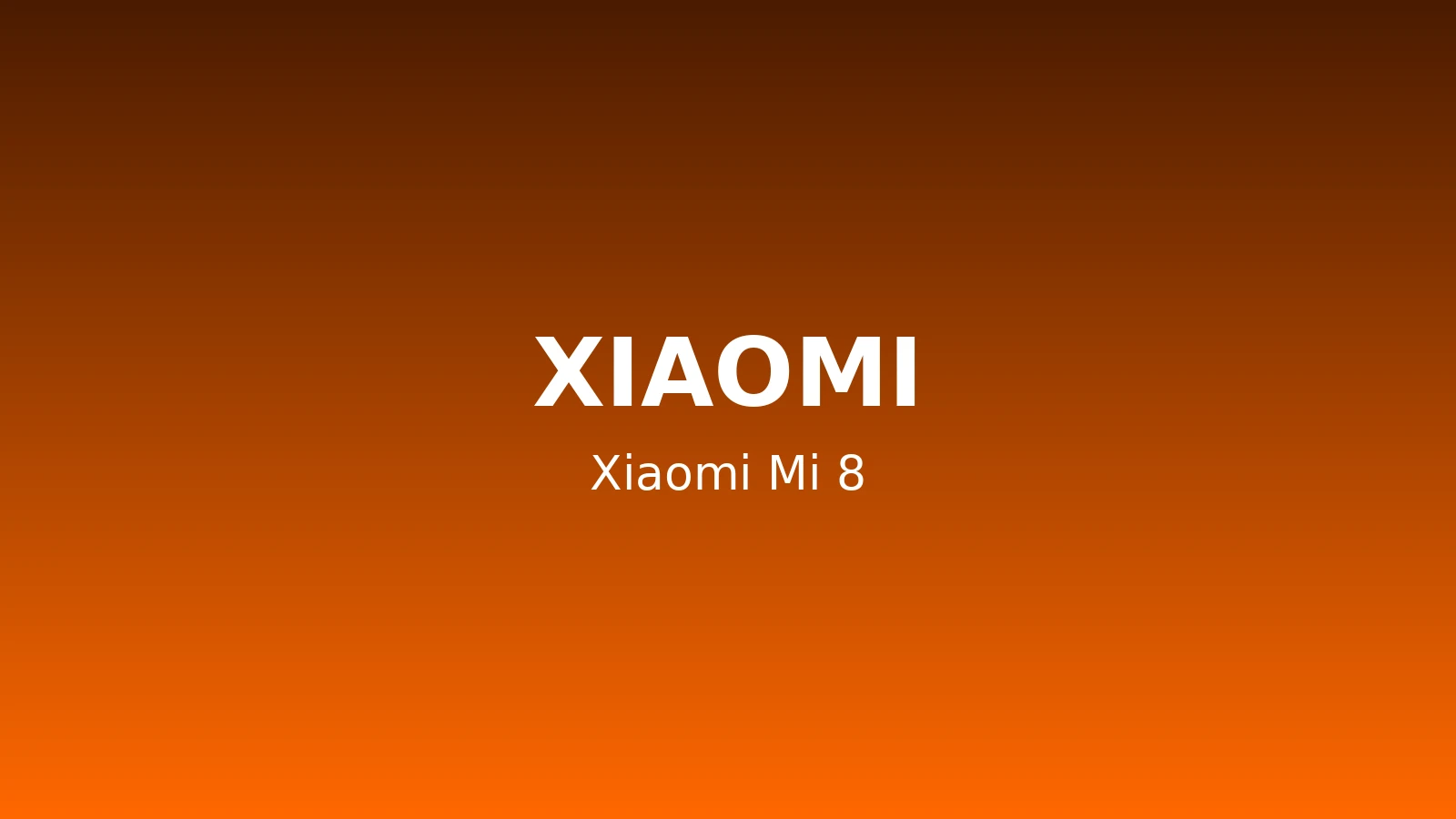 Xiaomi Mi 8