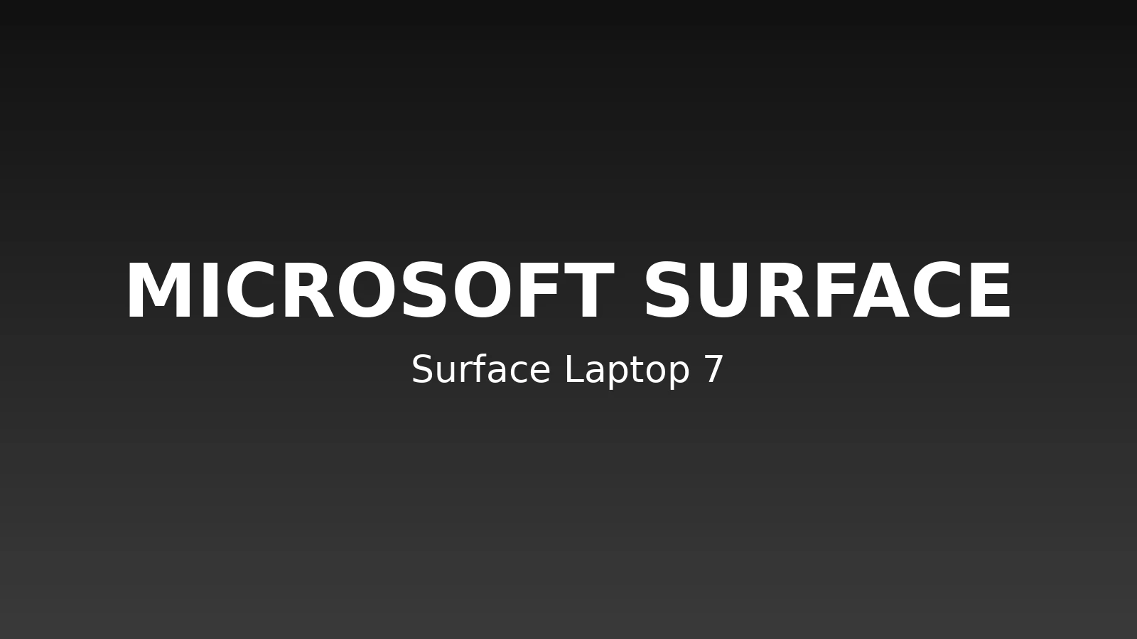 Surface Laptop 7